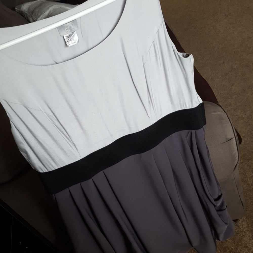 H&M two tone bubble dress